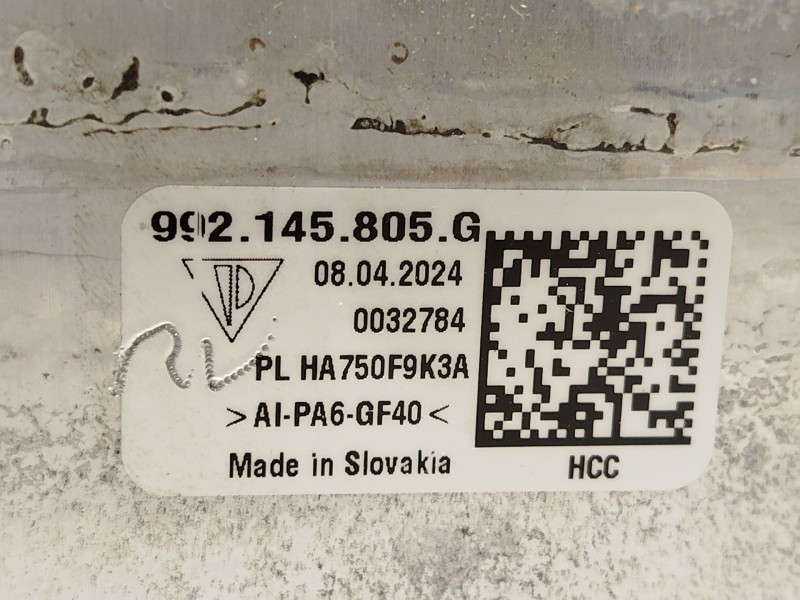 Recambio de intercooler para porsche 911 descapotable (992) 3.8 turbo s (992650) referencia OEM IAM 992145805G  