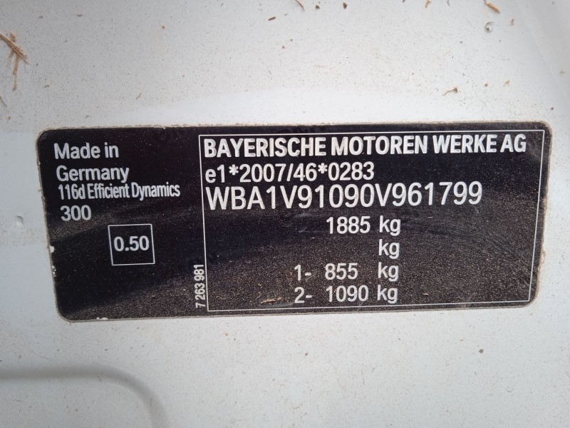 bmw 1 (f20) del año 2017