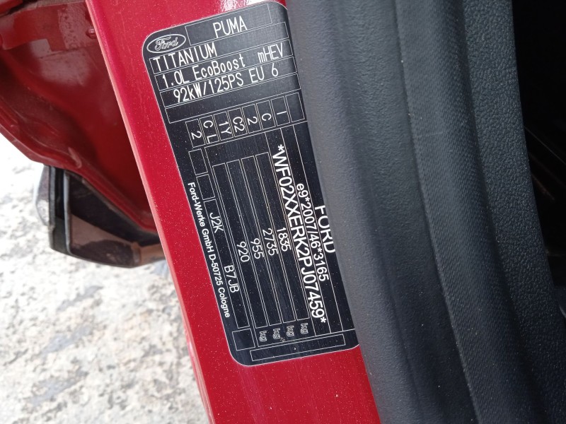 ford puma (j2k, cf7) del año 2023