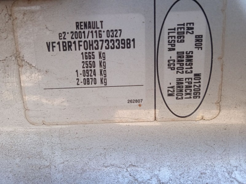 renault clio iii (br0/1, cr0/1) del año 2007