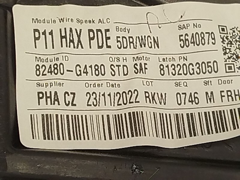 Recambio de elevalunas delantero derecho para hyundai i30 (pde, pd, pden) 1.5 referencia OEM IAM 82480G4180 82460G4010 