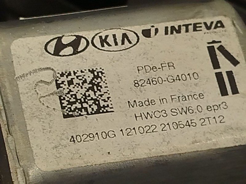 Recambio de elevalunas delantero derecho para hyundai i30 (pde, pd, pden) 1.5 referencia OEM IAM 82480G4180 82460G4010 