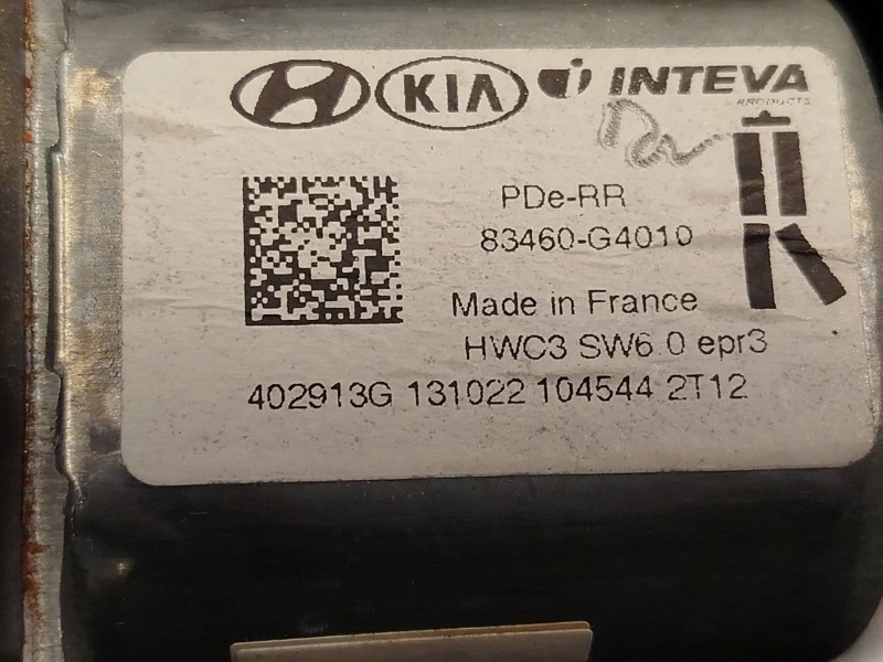Recambio de elevalunas trasero derecho para hyundai i30 (pde, pd, pden) 1.5 referencia OEM IAM 83480G4030 83460G4010 