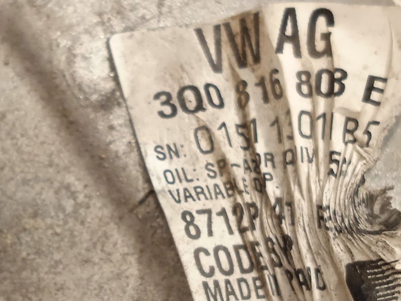 Recambio de compresor aire acondicionado para skoda fabia 1.0 tsi referencia OEM IAM 3Q0816803E  8712P