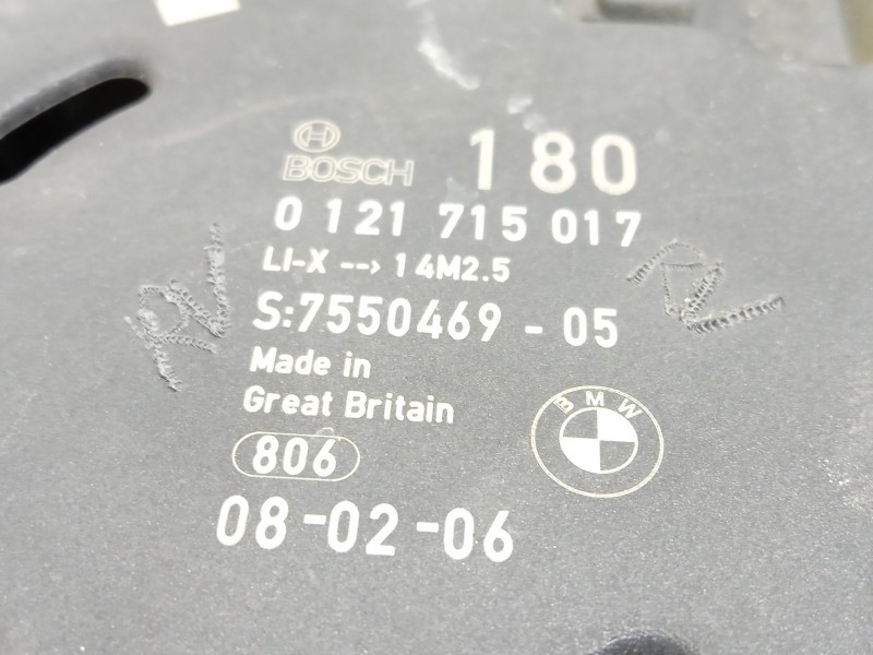 Recambio de alternador para bmw 1 (e87) 116 i referencia OEM IAM 7550469 12317550469 0121715017