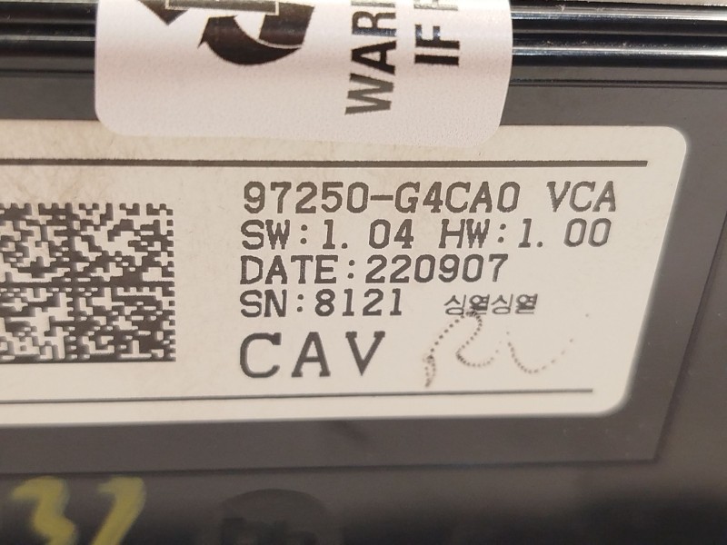 Recambio de mando climatizador para hyundai i30 (pde, pd, pden) 1.5 referencia OEM IAM 97250G4CA0 97250G4CA0VCA 