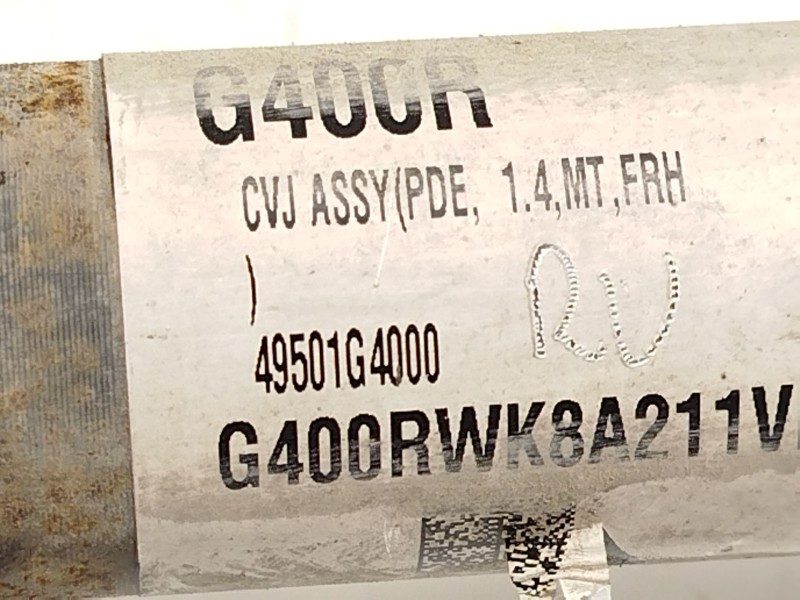 Recambio de transmision delantera derecha para hyundai i30 (pde, pd, pden) 1.5 referencia OEM IAM 49501G4000  