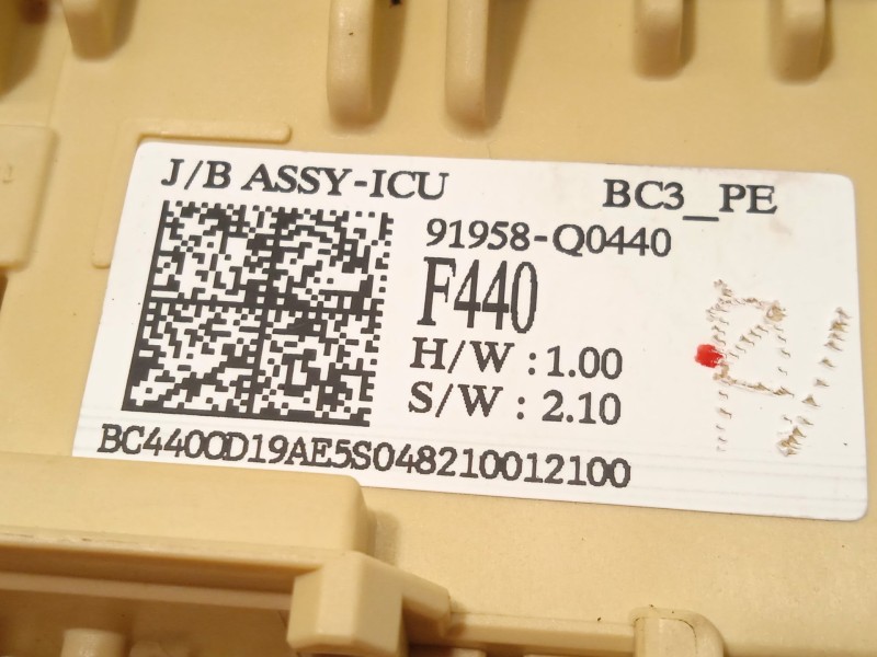 Recambio de caja reles / fusibles para hyundai i20 iii (bc3, bi3) 1.2 referencia OEM IAM 91958Q0440  