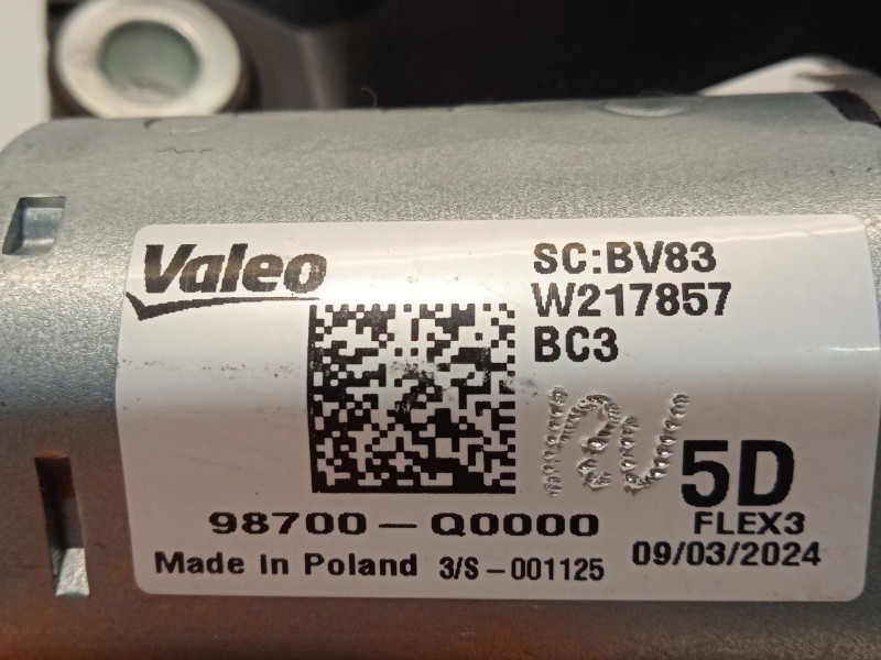 Recambio de motor limpia trasero para hyundai i20 iii (bc3, bi3) 1.2 referencia OEM IAM 98700Q0000  