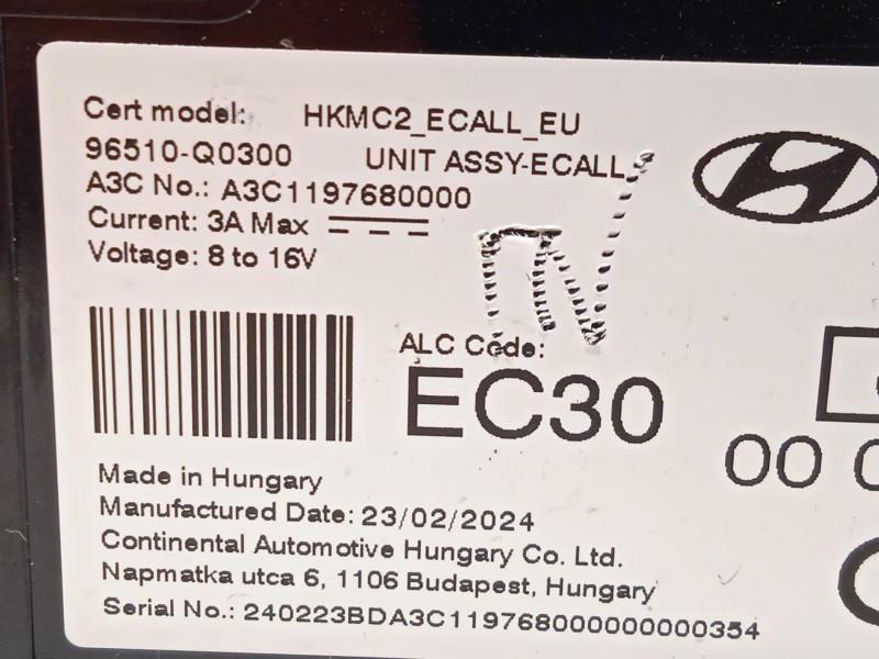 Recambio de modulo electronico para hyundai i20 iii (bc3, bi3) 1.2 referencia OEM IAM 96510Q0300  