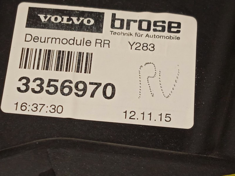 Recambio de elevalunas trasero derecho para volvo s60 ii (134) d2 referencia OEM IAM 30784313 31253063 30784309
