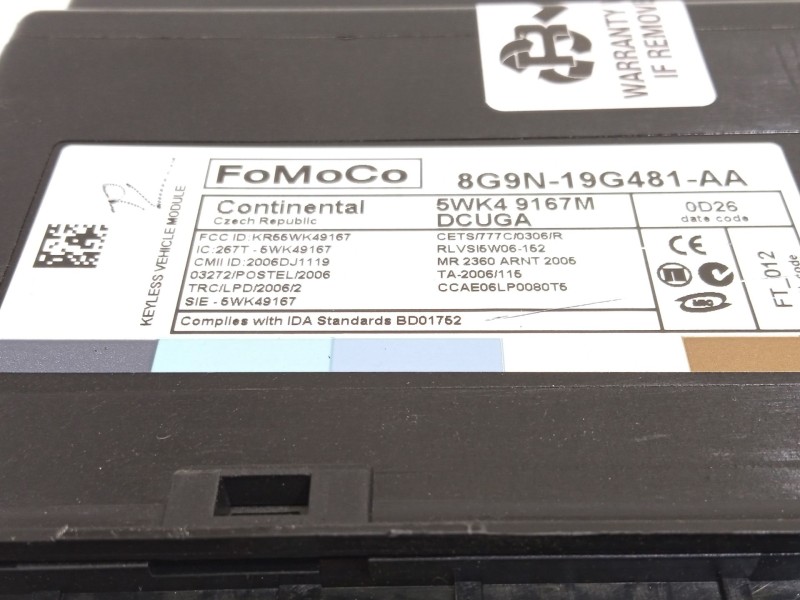 Recambio de modulo electronico para jaguar xf i (x250) 3.0 d referencia OEM IAM 8G9N19G481AA C2P19342 5WK49167M