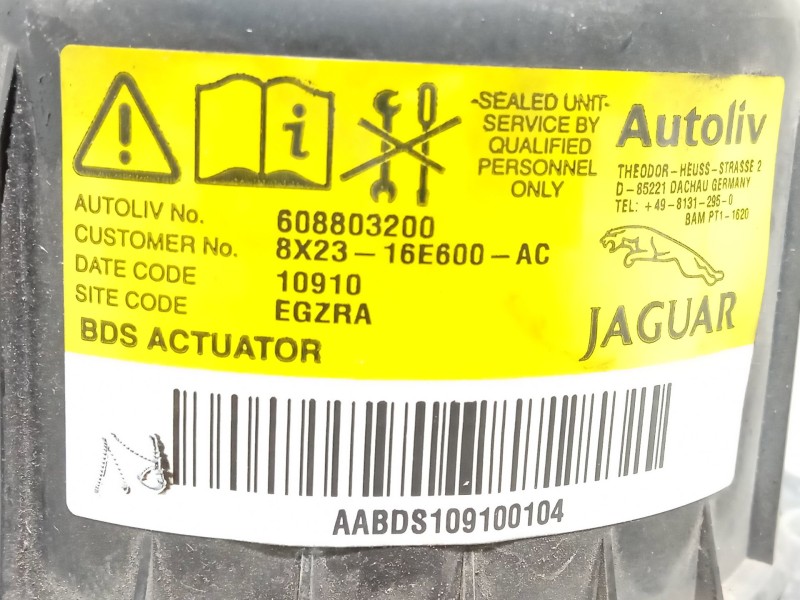Recambio de airbag peaton para jaguar xf i (x250) 3.0 d referencia OEM IAM 8X2316E600AC C2Z3352 608803200