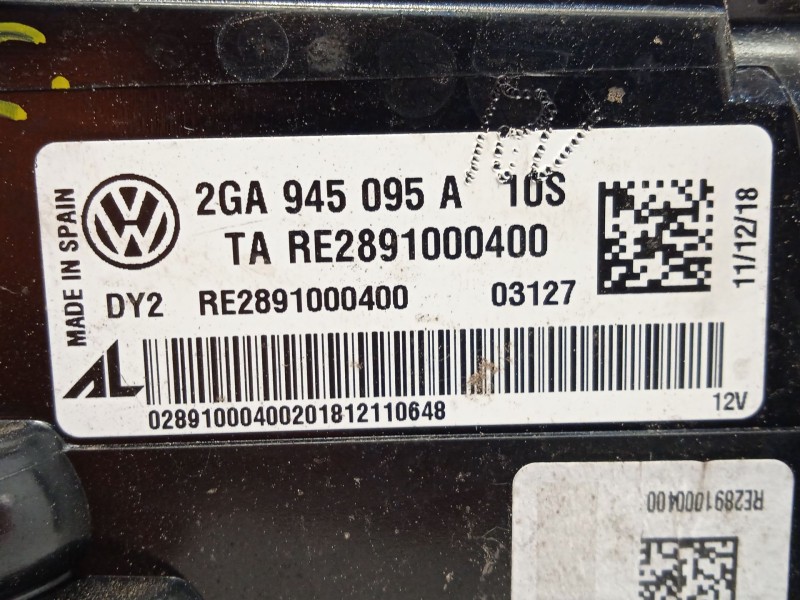 Recambio de piloto trasero izquierdo para volkswagen t-roc (a11, d11) 1.6 tdi referencia OEM IAM 2GA945095A  