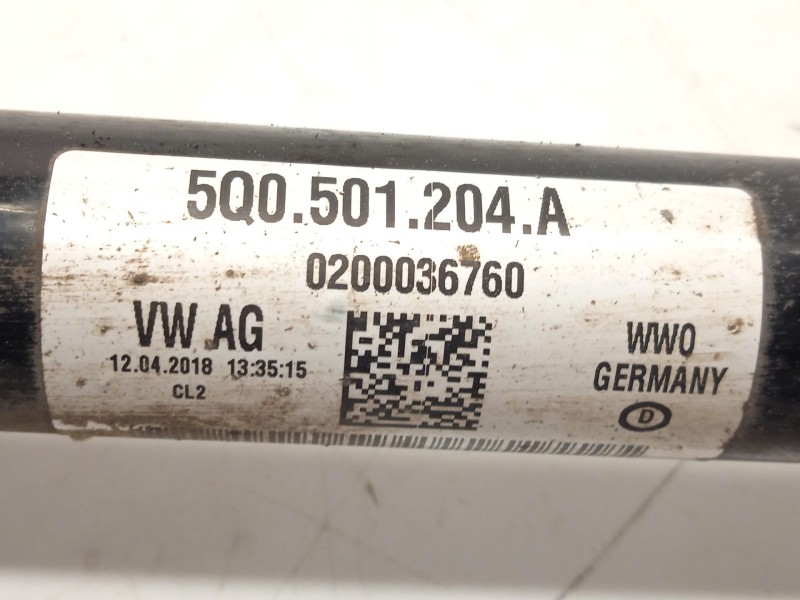 Recambio de transmision trasera derecha para seat leon st (5f8) 2.0 tdi 4drive referencia OEM IAM 5Q0501204A  