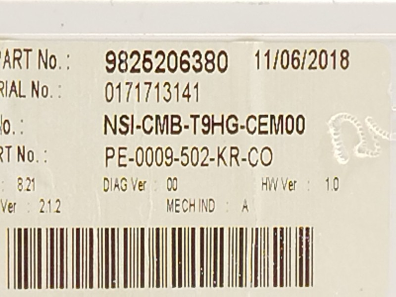 Recambio de cuadro instrumentos para peugeot 308 1.5 hdi referencia OEM IAM 9825206380  