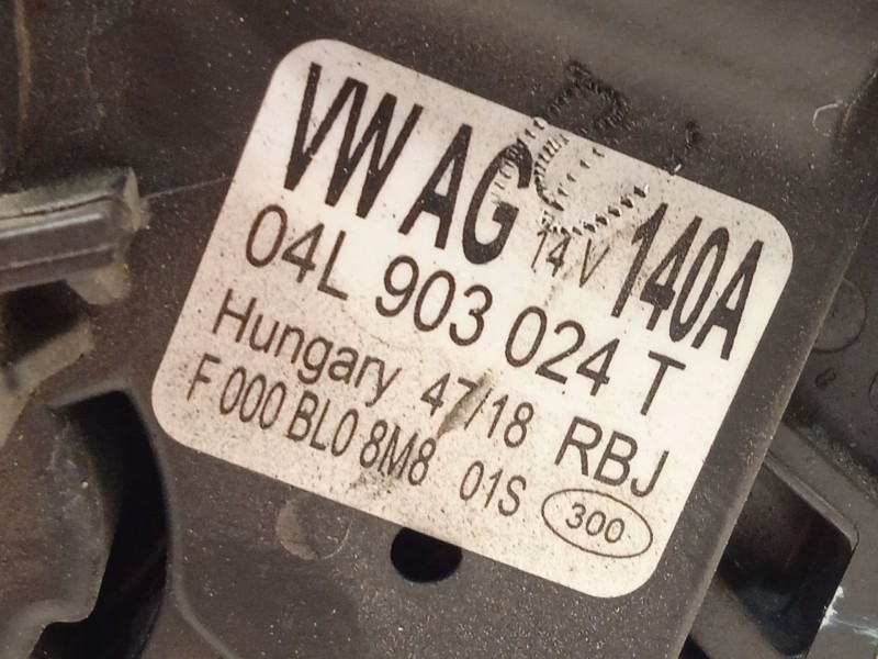 Recambio de alternador para volkswagen t-roc (a11, d11) 1.6 tdi referencia OEM IAM 04L903024T  F000BL08M8