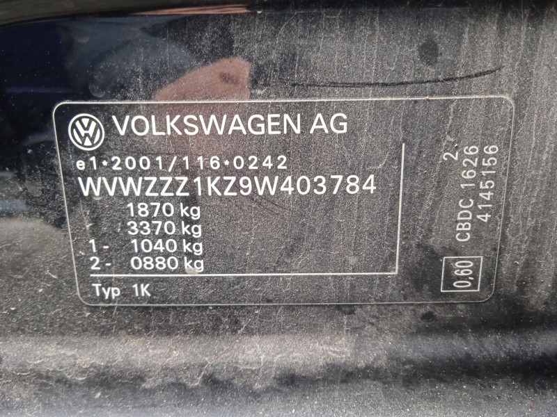 volkswagen golf vi (5k1) del año 2008