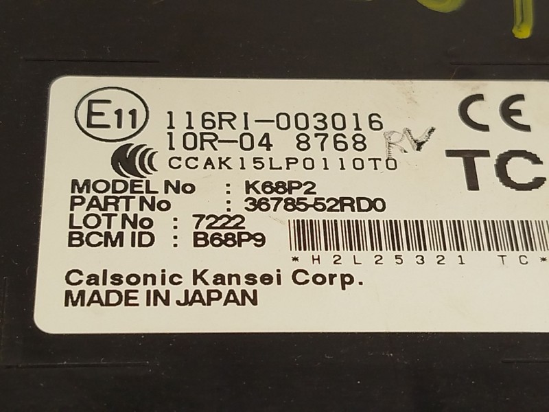 Recambio de modulo electronico para suzuki swift v (az) 1.0 (a2l310) referencia OEM IAM 3678552RD0 K68P2 116R1003016