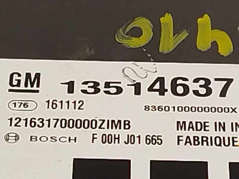 Recambio de centralita confort para opel astra k (b16) 1.4 turbo (68) referencia OEM IAM 13514637 13594614 