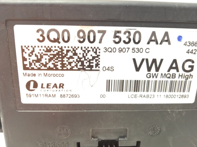 Recambio de modulo electronico para volkswagen t-roc (a11, d11) 1.6 tdi referencia OEM IAM 3Q0907530C  