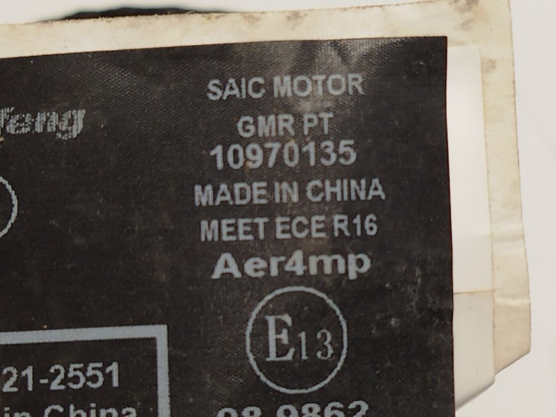 Recambio de kit airbag para mg mg zs suv 1.5 vti referencia OEM IAM 10651355  