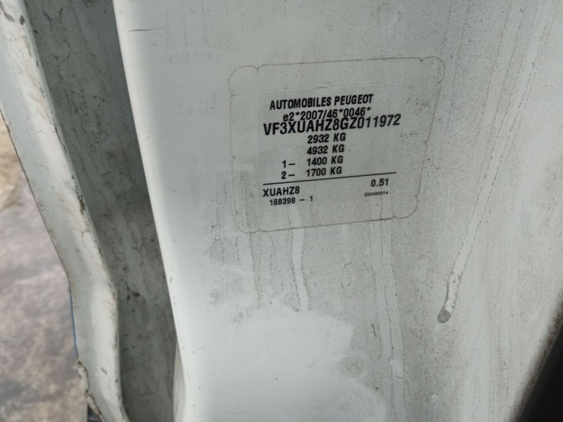 peugeot expert furgoneta (vf3a_, vf3u_, vf3x_) del año 2016