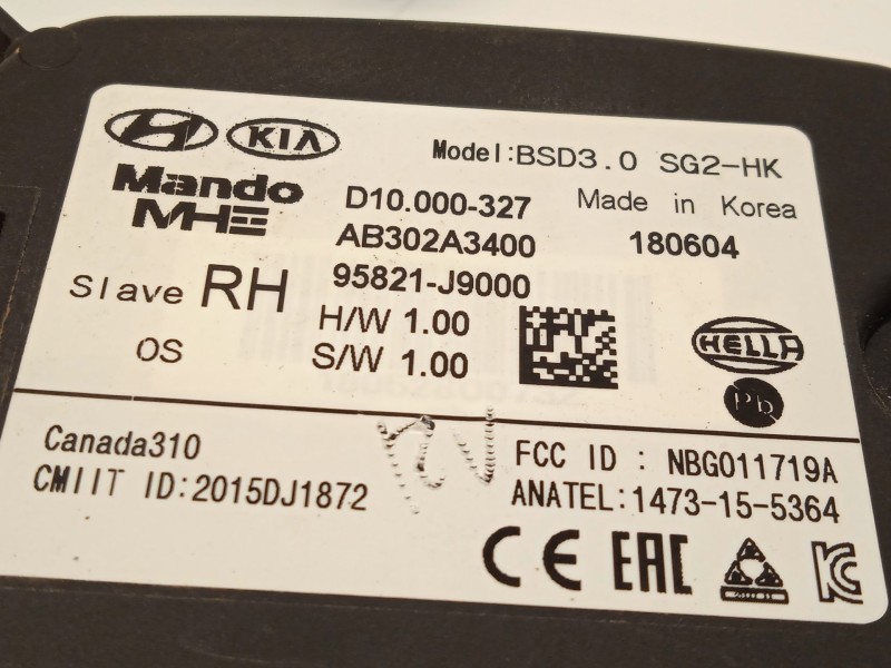 Recambio de modulo electronico para hyundai kona (os, ose, osi) 1.0 t-gdi referencia OEM IAM 95821J9000  