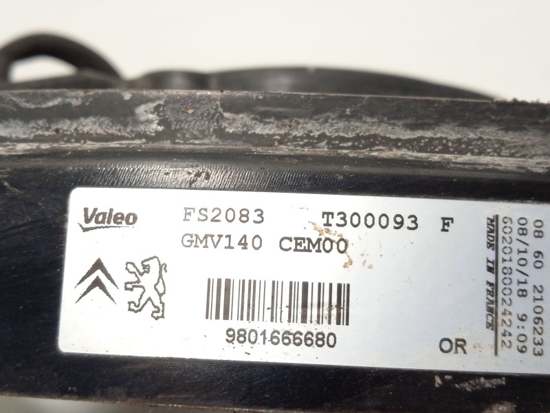 Recambio de electroventilador para citroën c4 cactus 1.5 bluehdi 120 referencia OEM IAM 9801666680  