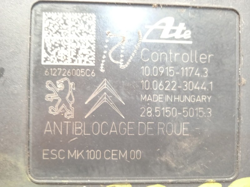 Recambio de abs para peugeot 208 allure referencia OEM IAM 9802460980 10091511743 10022001224