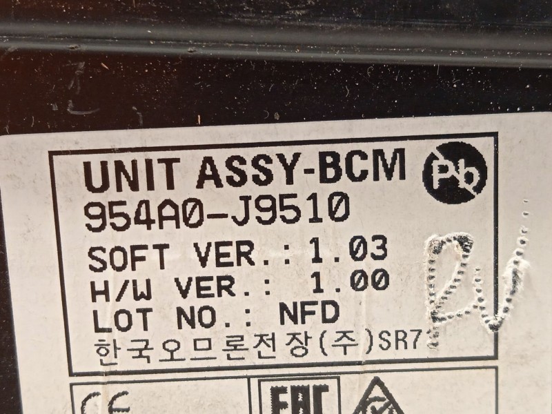 Recambio de modulo electronico para hyundai kona (os, ose, osi) 1.0 t-gdi referencia OEM IAM 954A0J9510  