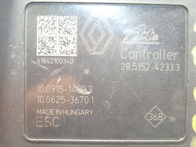 Recambio de abs para renault megane iv berlina 5p tech road referencia OEM IAM 476607355R 28515242333 10022010264