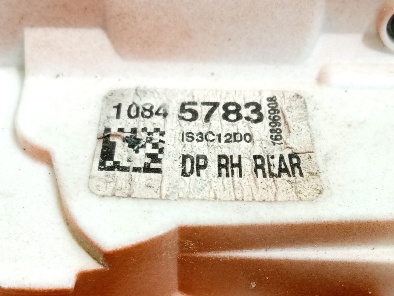 Recambio de cerradura puerta trasera derecha para mg mg zs suv 1.5 vti referencia OEM IAM 10845783  