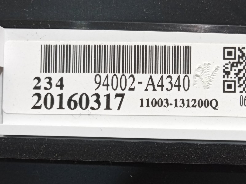 Recambio de cuadro instrumentos para kia carens iv 1.7 crdi referencia OEM IAM 94002A4340 20160317 