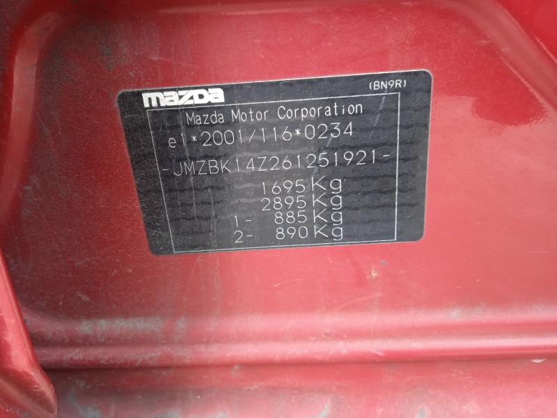 mazda 3 (bk) del año 2005