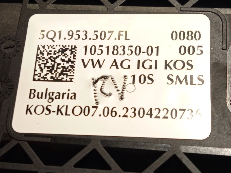 Recambio de mando intermitentes para seat ateca (kh7, khp) 1.5 tsi referencia OEM IAM 5Q1953507FL 5Q1953507FLIGI 