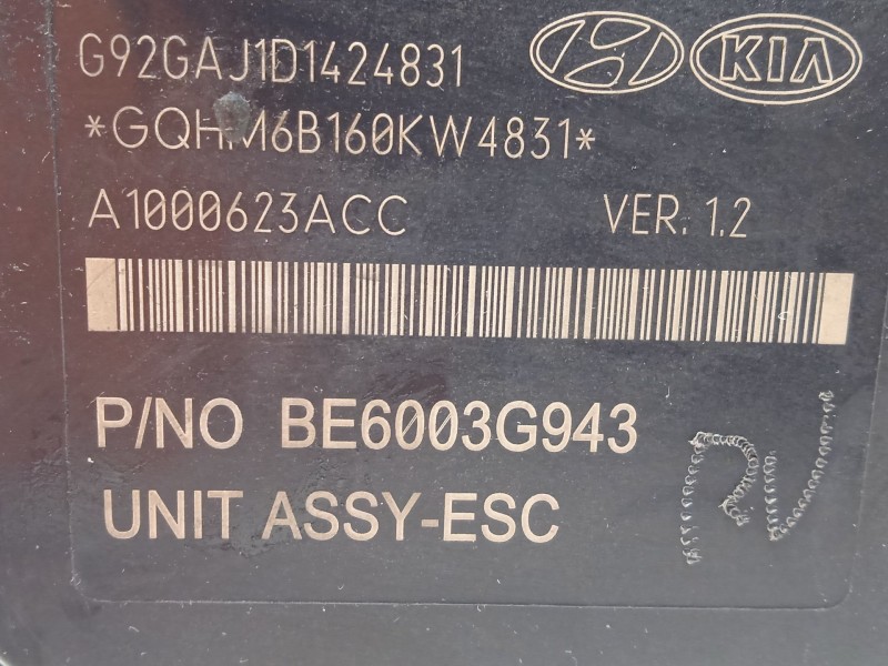 Recambio de abs para kia rio concept referencia OEM IAM 589201W570 BE6003G943 BH6013G943