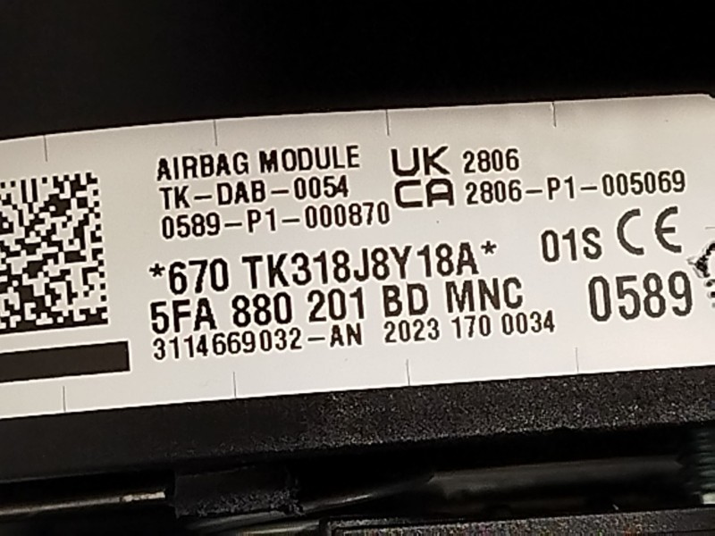 Recambio de kit airbag para seat ateca (kh7, khp) 1.5 tsi referencia OEM IAM 576857003QPLT 5QF959655AT 5FA880201BD