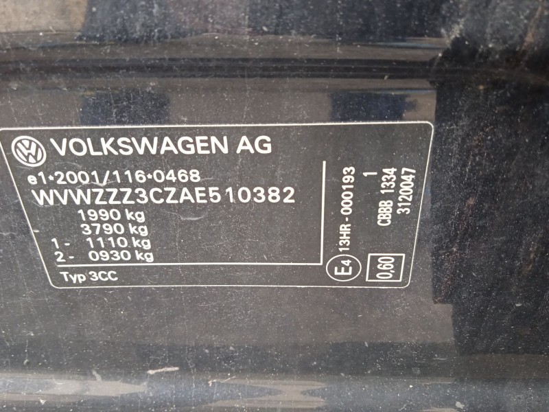 volkswagen passat b6 (3c2) del año 2009