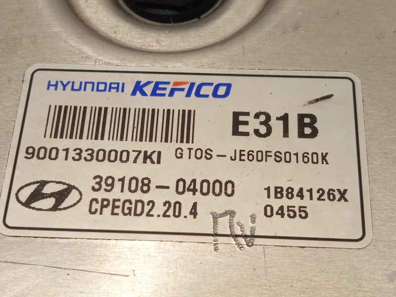 Recambio de centralita motor uce para hyundai kona 1.0 tgdi cat referencia OEM IAM 3910804000  