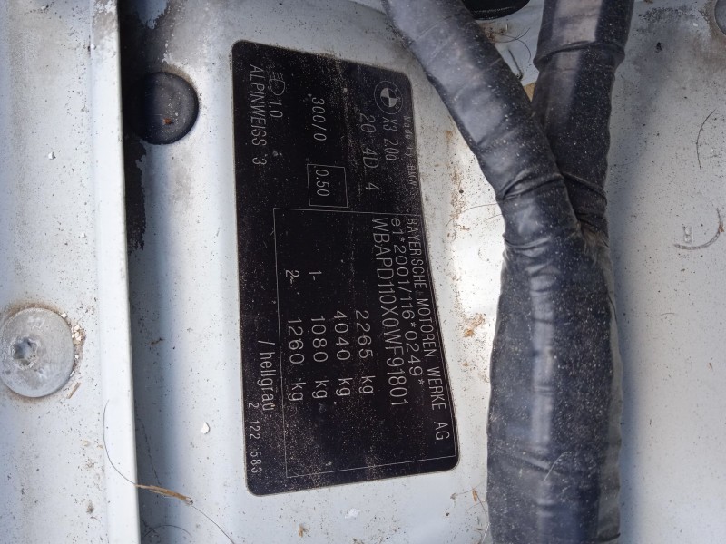 bmw x3 (e83) del año 2007