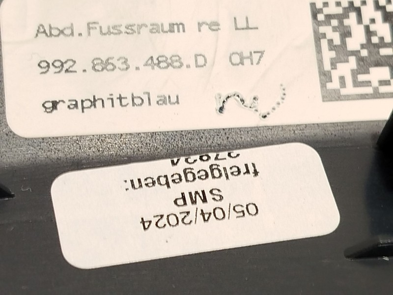 Recambio de moldura para porsche 911 descapotable (992) 3.8 turbo s (992650) referencia OEM IAM 992863488D 992863488DOH7 
