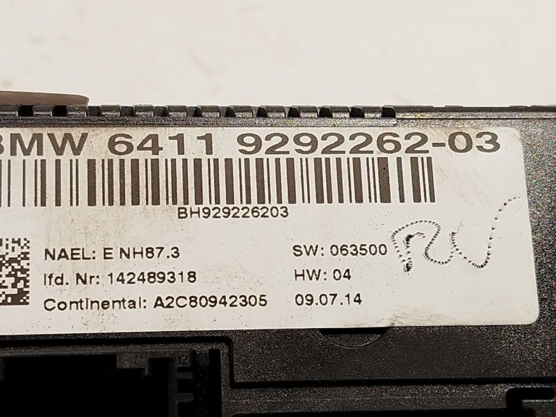 Recambio de mando climatizador para bmw x1 (e84) sdrive 18 d referencia OEM IAM 64119292262  