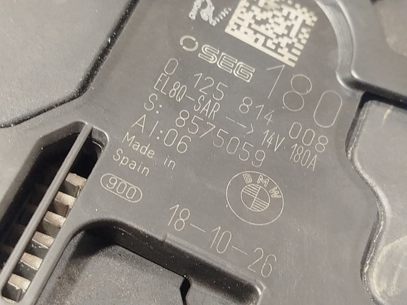 Recambio de alternador para bmw x3 (g01, f97, g08) xdrive 20 d referencia OEM IAM 8575059 12318575059 0125814008