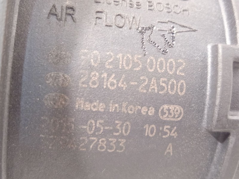 Recambio de caudalimetro para kia carens iv 1.7 crdi referencia OEM IAM 281642A500  9021050002