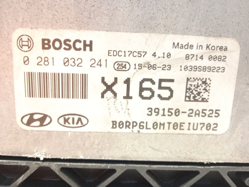 Recambio de centralita motor uce para kia carens iv 1.7 crdi referencia OEM IAM 391502A525  0281032241