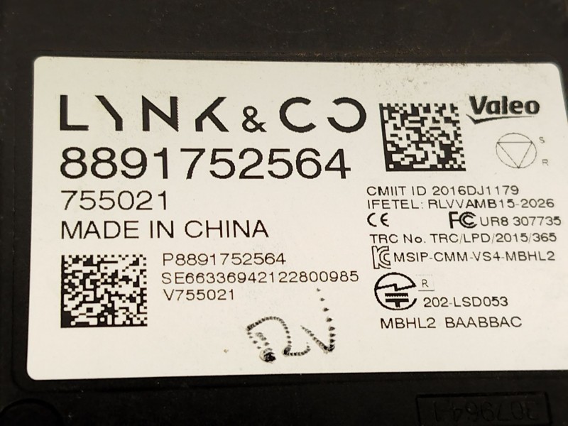 Recambio de modulo electronico para lynk & co 01 phev referencia OEM IAM 8891752564  