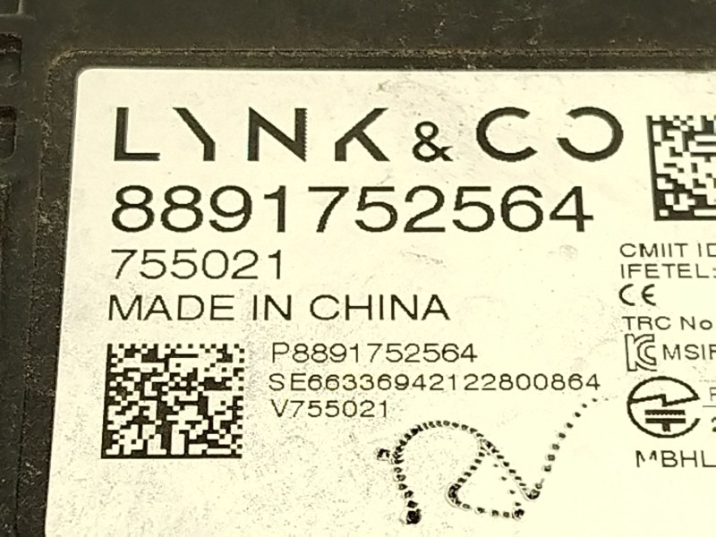 Recambio de modulo electronico para lynk & co 01 phev referencia OEM IAM 8891752564  