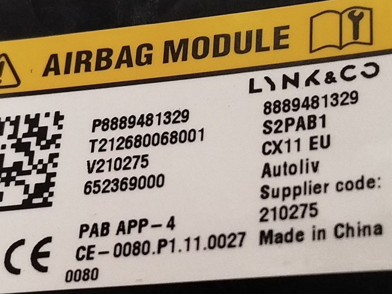 Recambio de kit airbag para lynk & co 01 phev referencia OEM IAM 8889481329 8890523127 8889286281