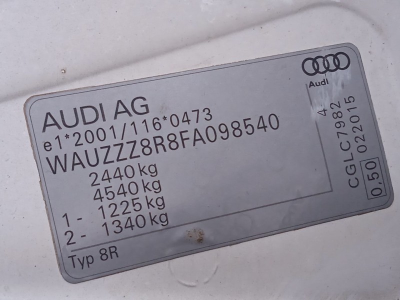 audi q5 (8rb) del año 2015